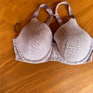 Ambrielle Purple Polka Dot T-Shirt Bra